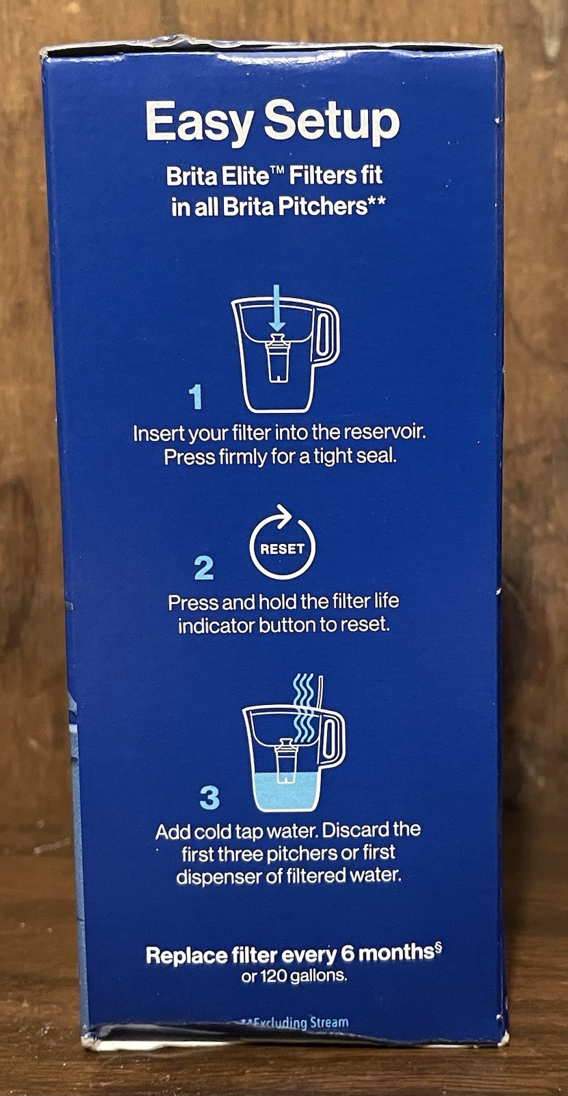BRITA ELITE Replacement Water Filter – Reduces Contaminants for 6 Months – NEW