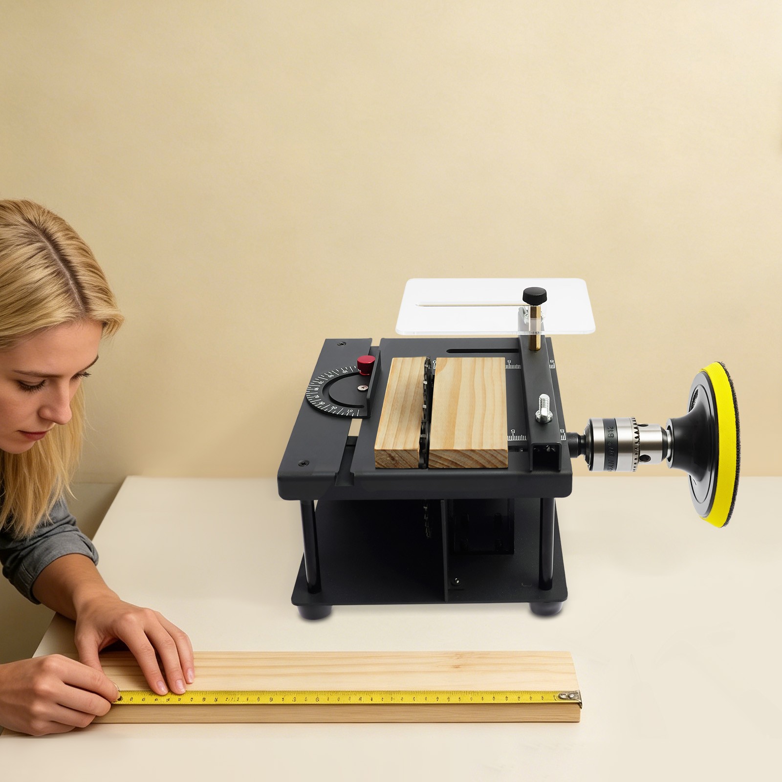 Mini Table Saw Small Woodworking Electric Bench Saw Precision DIY Cutting Tool