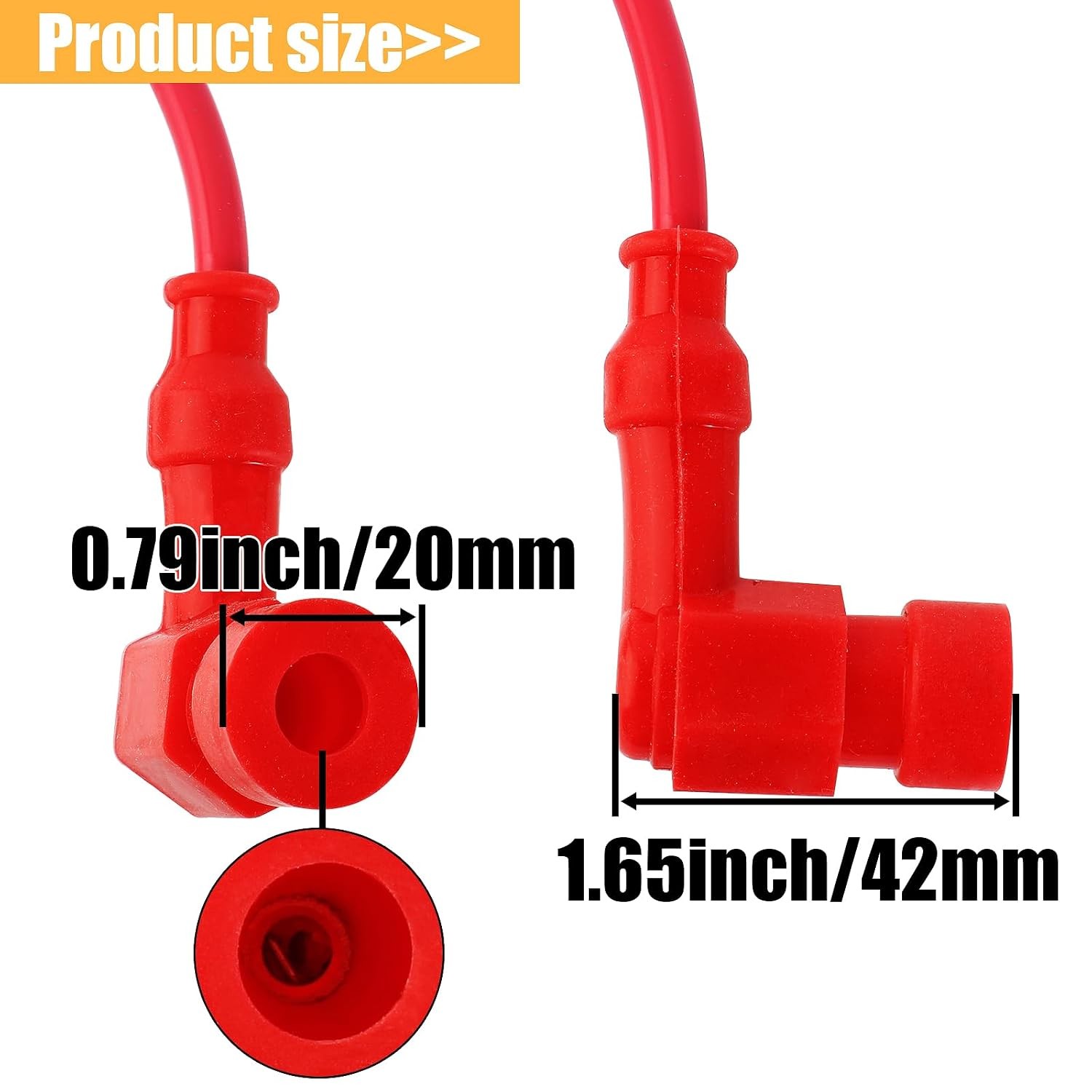 High Performance CDI Ignition Coil for 49cc 50cc 60cc 66cc 80cc 2-Stroke Engines