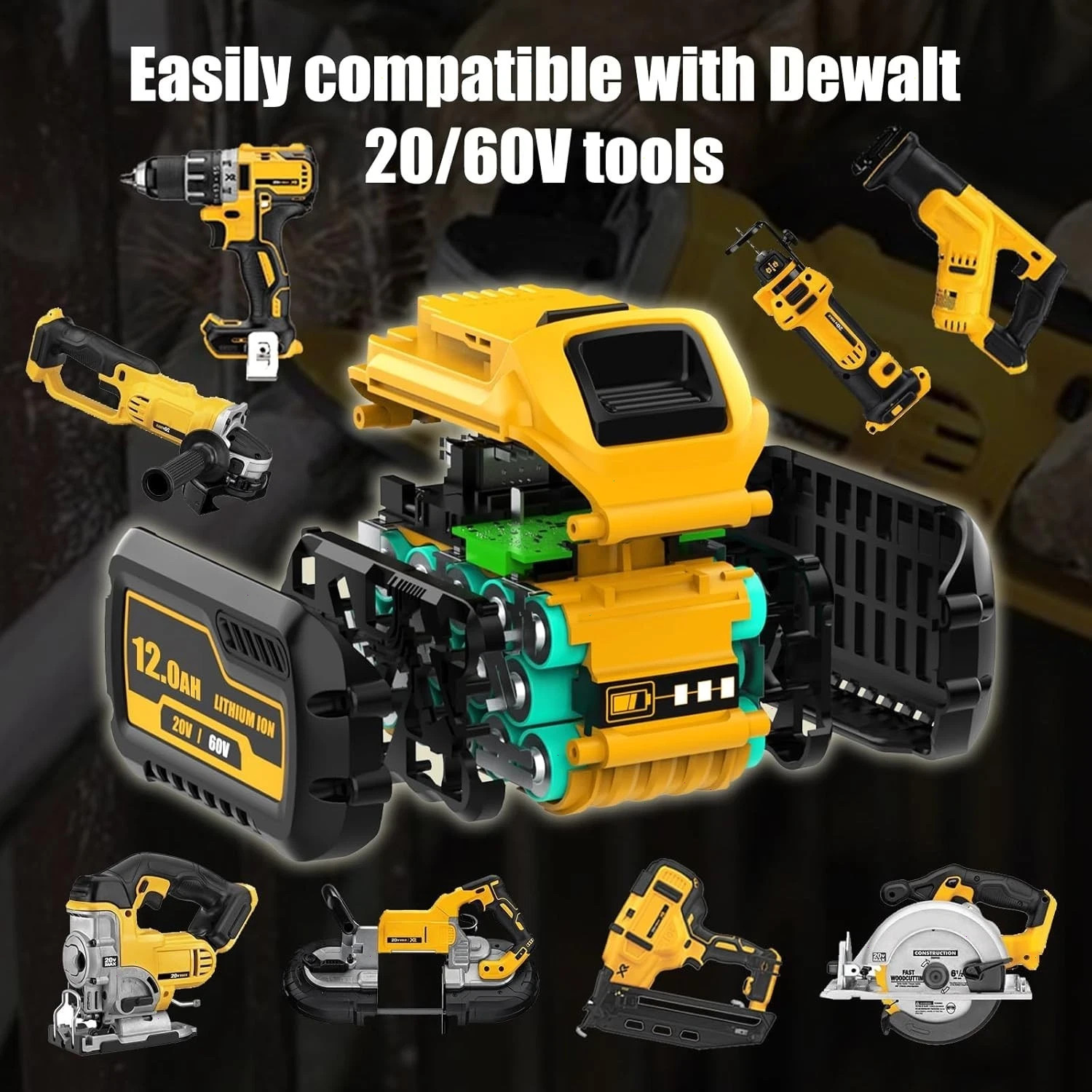 2/4Pack For DEWALT FLEXVOLT 20V/60V MAX 12.0Ah Lithium Battery DCB609-2 DCB612