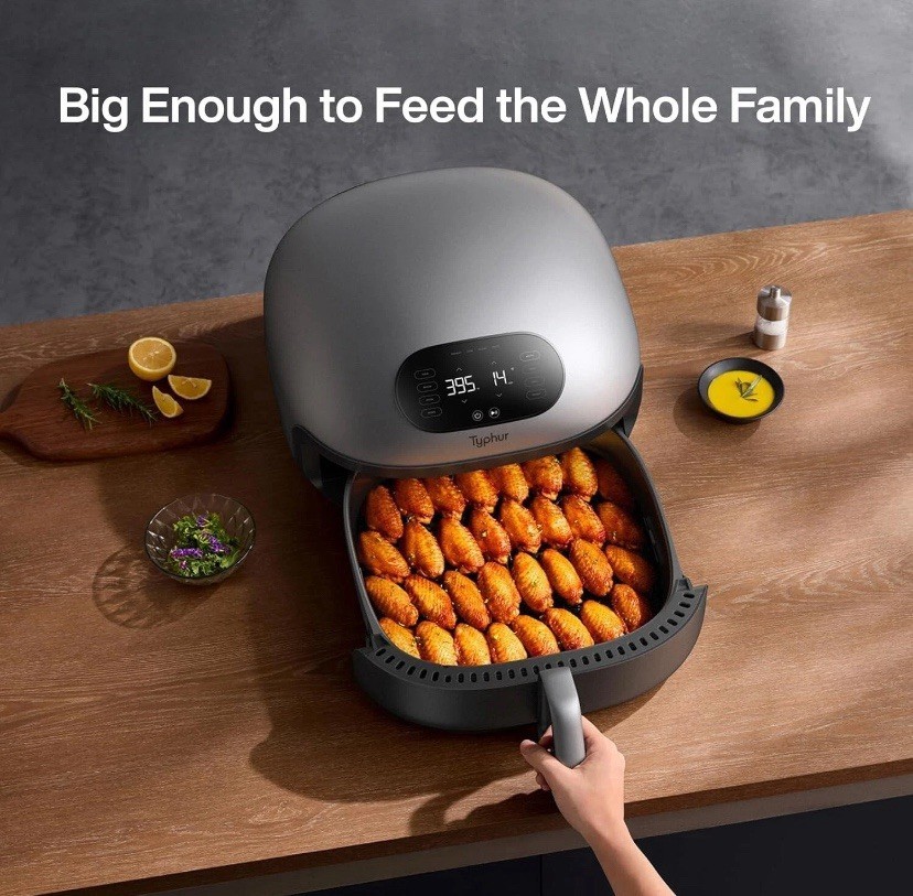 Typhur Dome 2 Air Fryer, Extra Large, Superior Airflow Self-cleaning, Model AF03