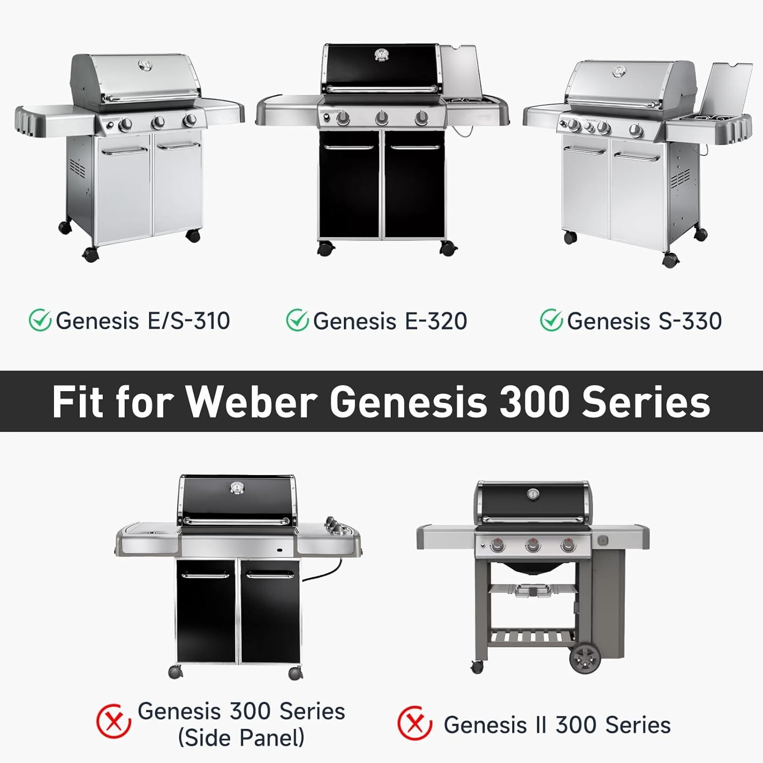 Grill Replacement Parts for Weber Genesis 300 Series E310 E320 E330 EP310 EP320