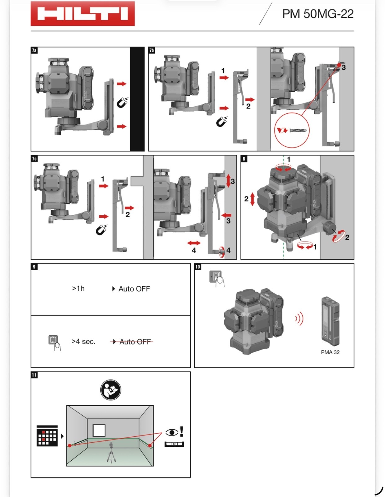 HILTI PM 50MG-22 MULTI-LINE LASER— 360 LASER—BRAND NEW- FREE DELIVERY
