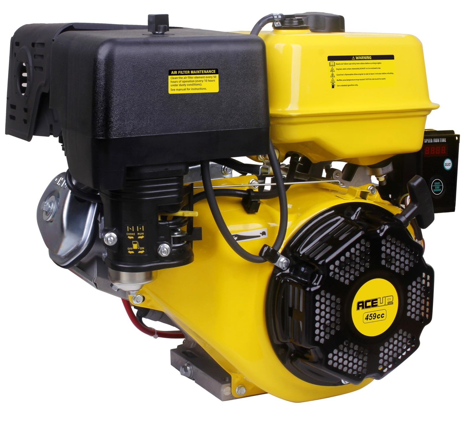 Aceup Energy 18HP 459cc Gas Powered Engine Horizontal Shaft OHV Electric Start