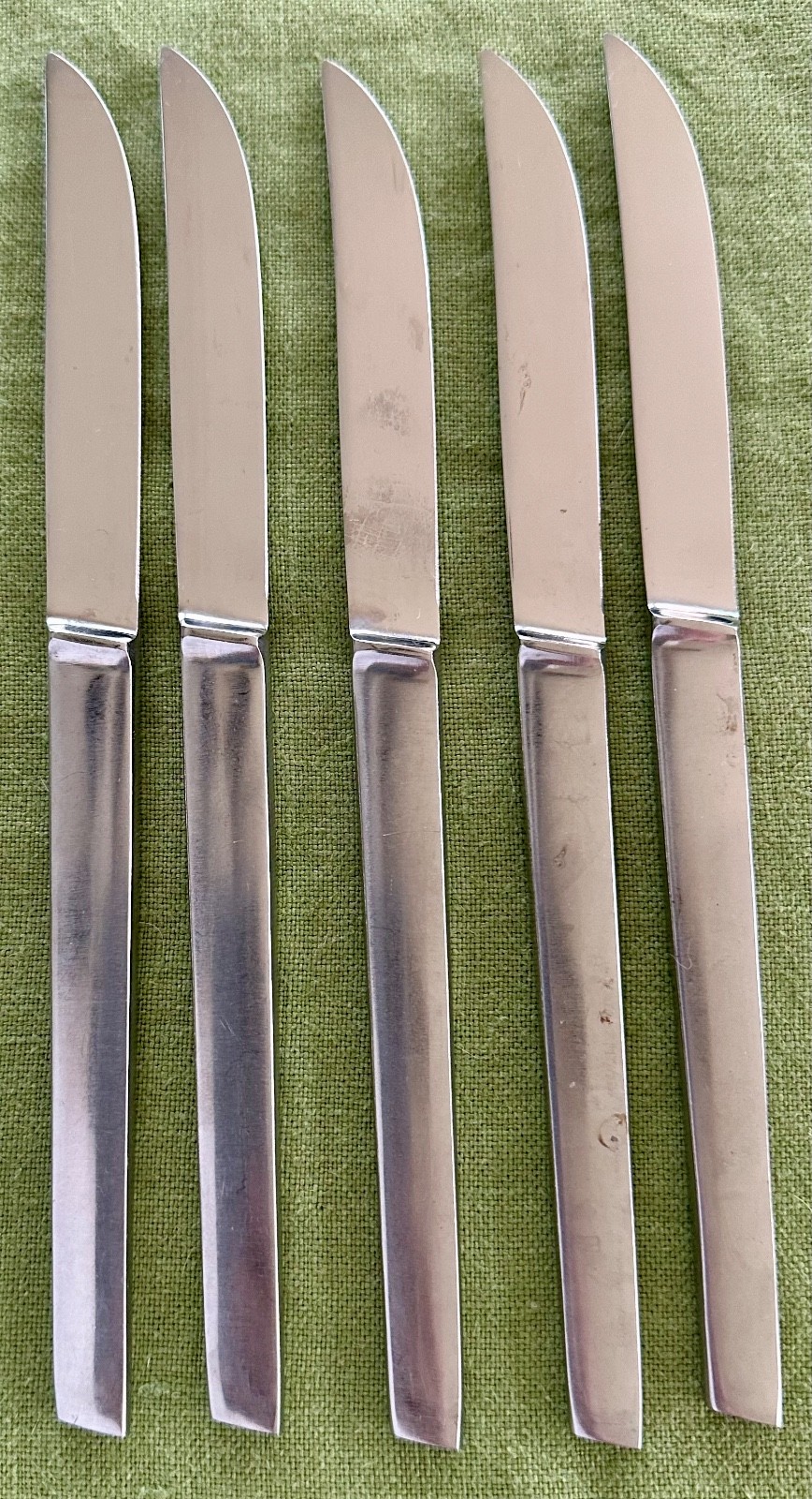 MCM 5 Pc Arthur Salm ASF4 Austria Germany Stainless Steel Slender Steak Knives