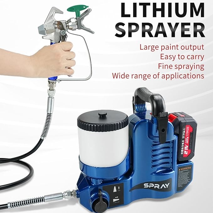 For Makita Airless Paint Sprayer for Wall Paints Varnishes 18-21V With Battery