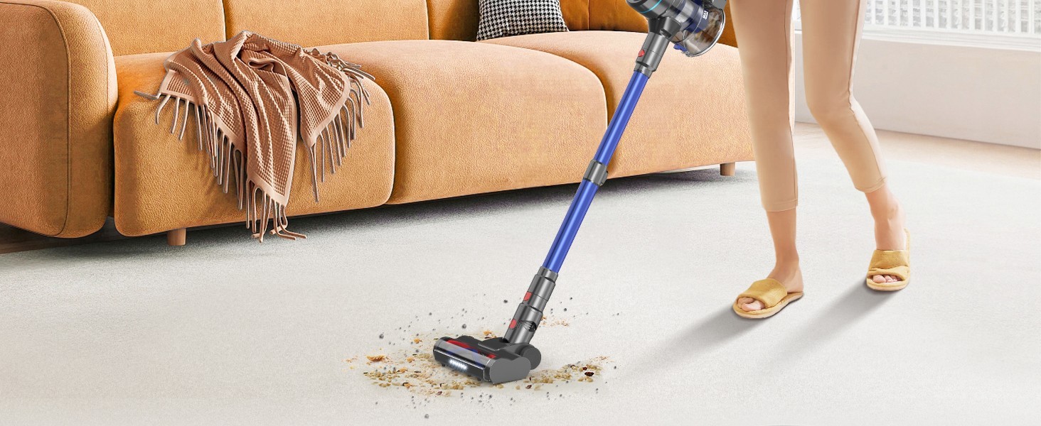 8-in-1 Cordless Vacuum Cleaner 1.5L Stick 45Kpa Lightweigh Rechargeable 45min