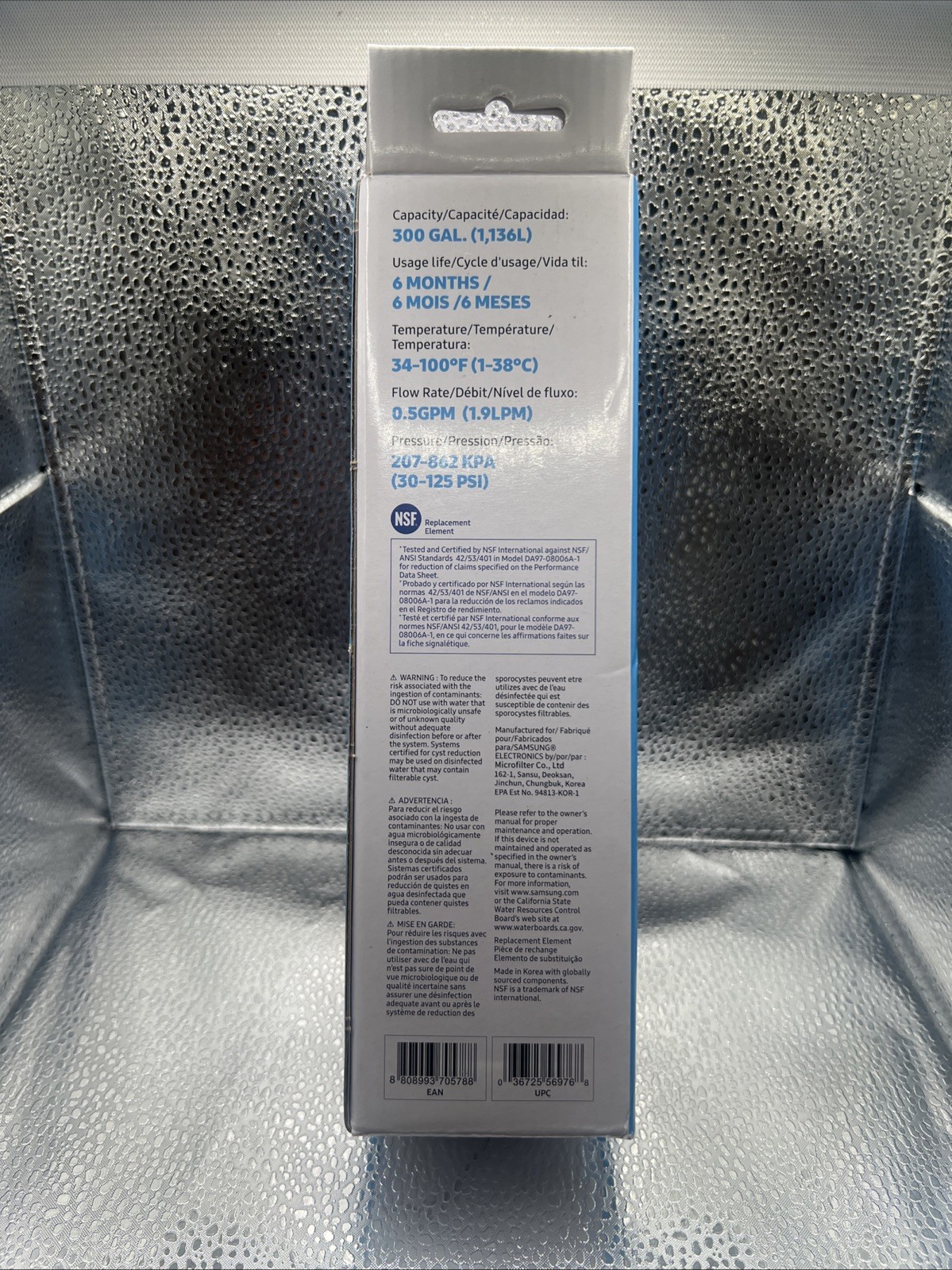 SAMSUNG Genuine Filter for Refrigerator Water and Ice, HAF-CIN