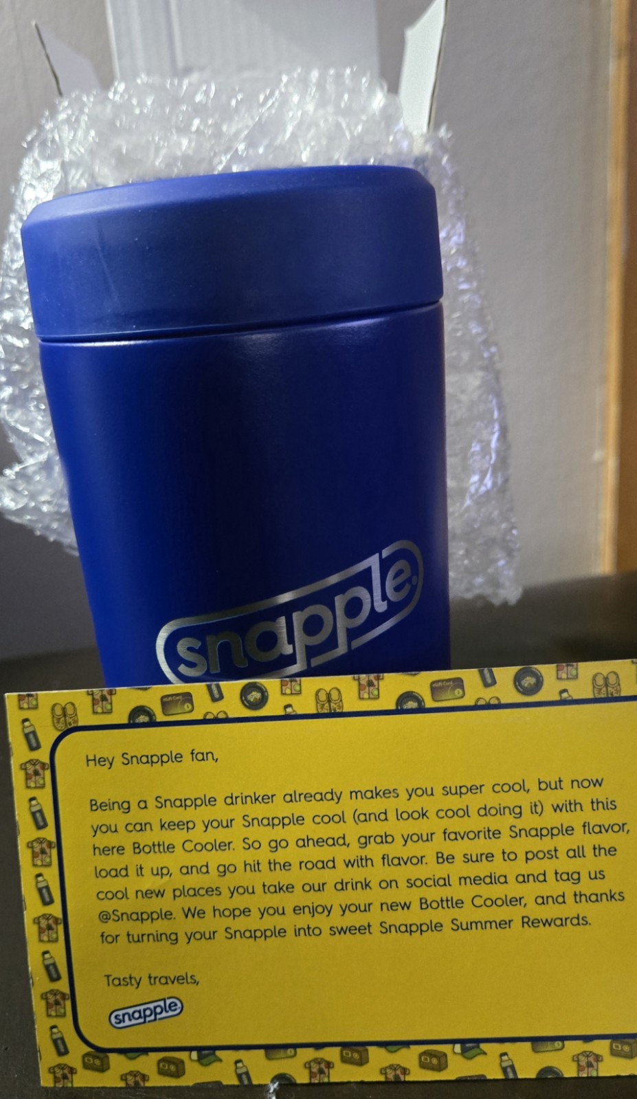 SNAPPLE FROST BUDDY​2.0 UNIVERSAL INSULATED 12-16 OZ BOTTLE/CAN COOLER HOT/COLD