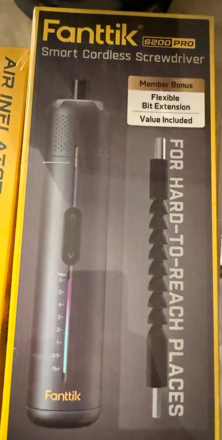 Fanttik S2 Pro Electric Screwdriver, Cordless Screwdriver Set, 7 Torque Settings