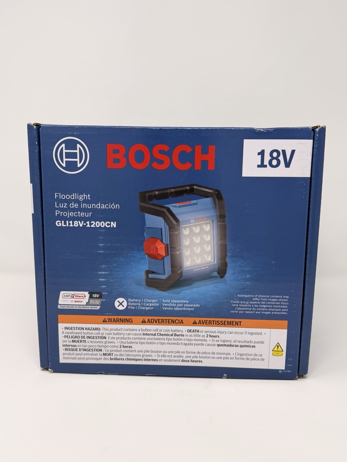 Bosch 18-volt Lithium Ion Cordless 1200-Lumen LED Rechargeable Flashlight