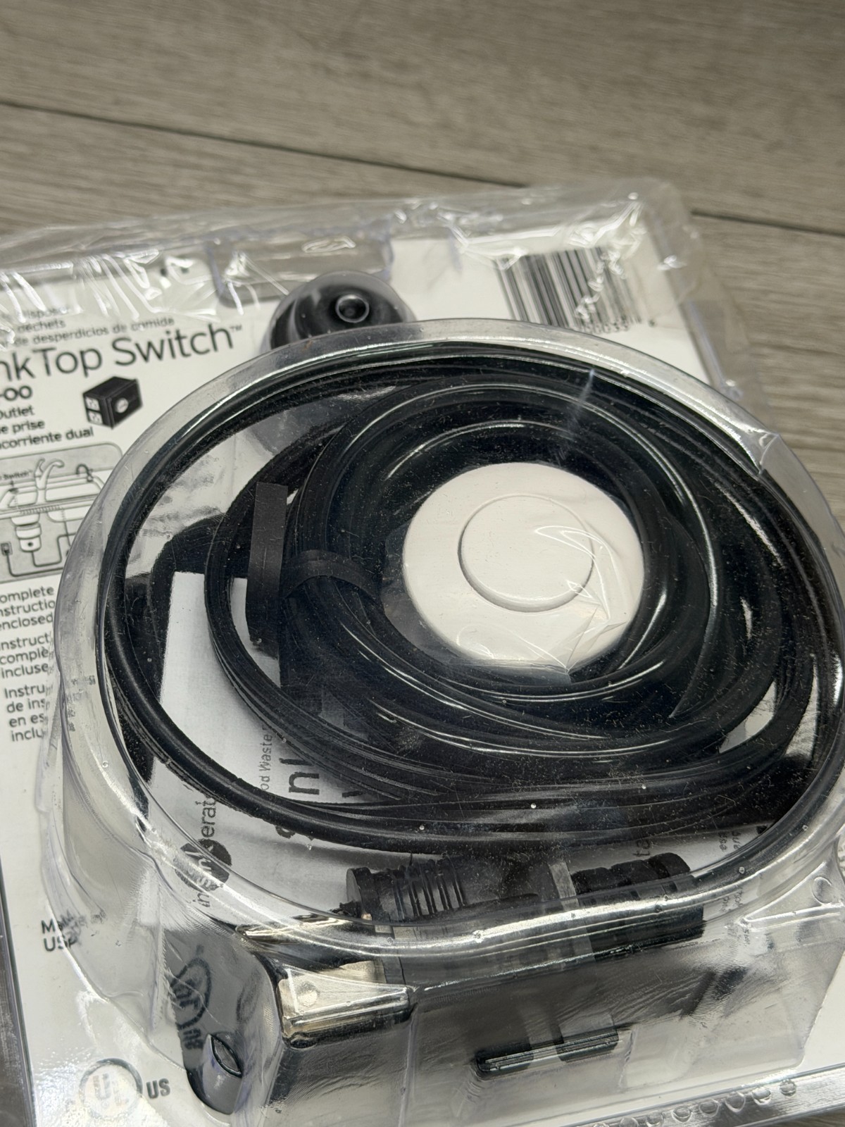 InSinkErator STS-00 Dual Outlet Air Activated Chrome Air Switch Push Button READ