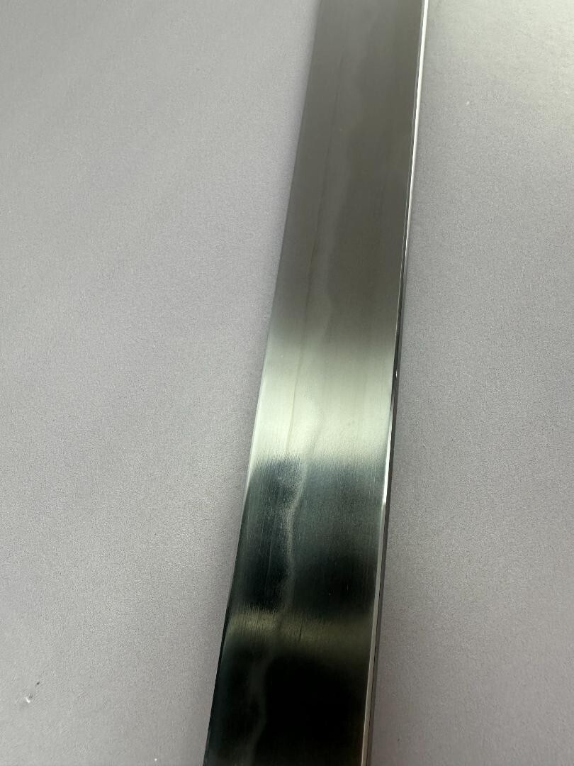 Japanese Maguro Tuna Knife 900mm / 35 in Tamahagane Blue White Steel + Saya