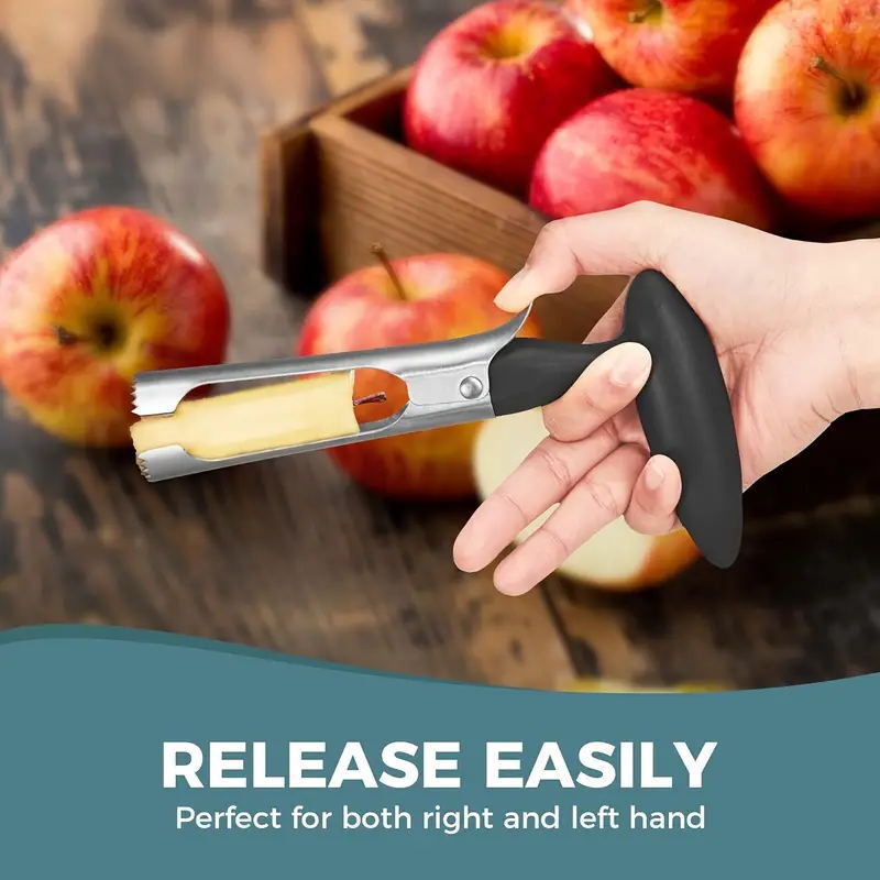 Fruit Apple Corer Pear Tools Stainless Steel Kitchen Twist Easy Core Remover US