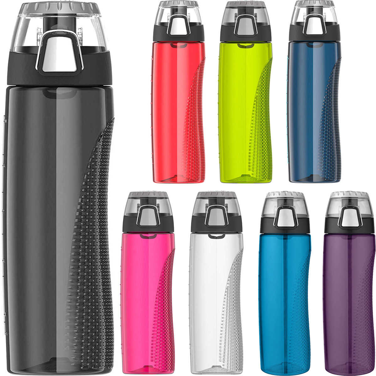 Thermos 24 oz. Eastman Tritan Flip-Cap Hydration Water Bottle w/ Rotating Meter