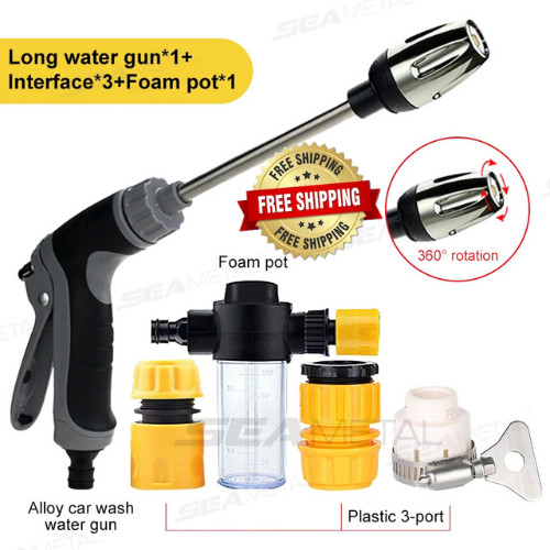 Hose Hawk Pressure Washer Nozzle Pro 360° Rotating 3 Spray Modes Compact