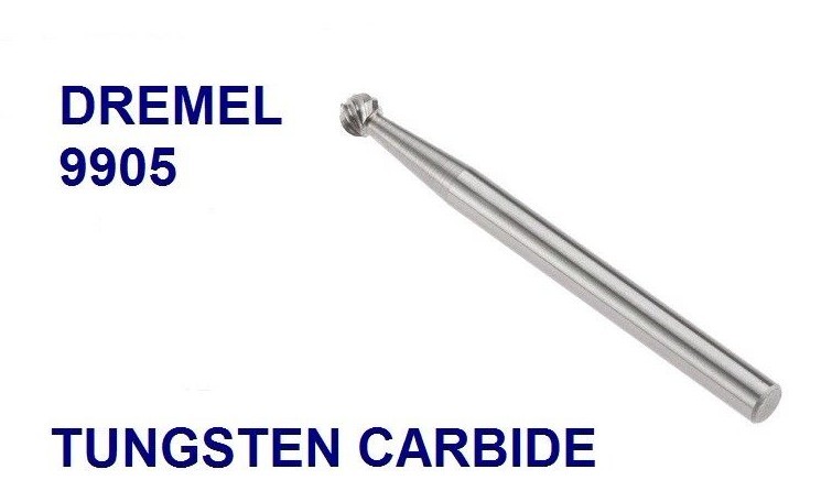 10 DREMEL AUTHENTIC TUNGSTEN CARBIDE HIGH SPEED CUTTER 9905 1/8″ (3.2MM) SHANK