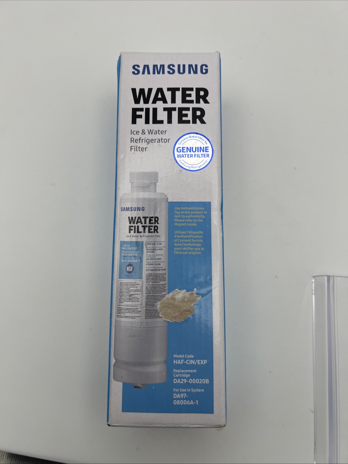 Samsung DA29-00020B HAF-CIN/EXP Refrigerator Ice & Water Filter Genuine