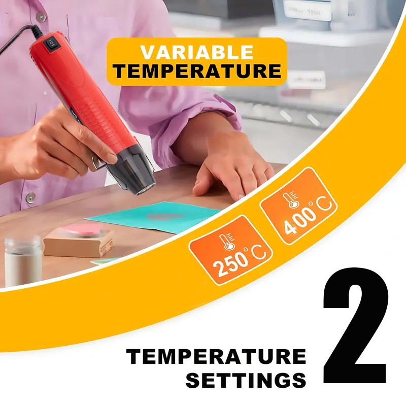 Portable 350W Mini Hot Air Gun 2-Temperature Equipped For Rapid Heating Tool USA