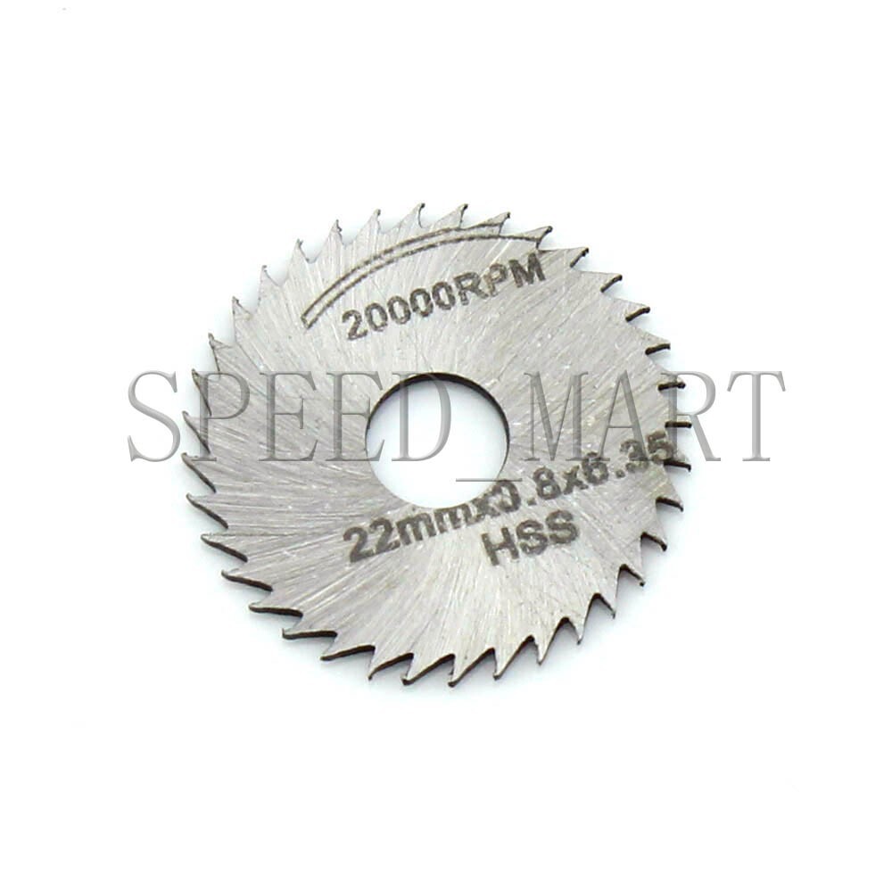 Cutting Discs Mandrel HSS Rotary Circular Saw Blades Tool For Dremel Cutoff 6PCS