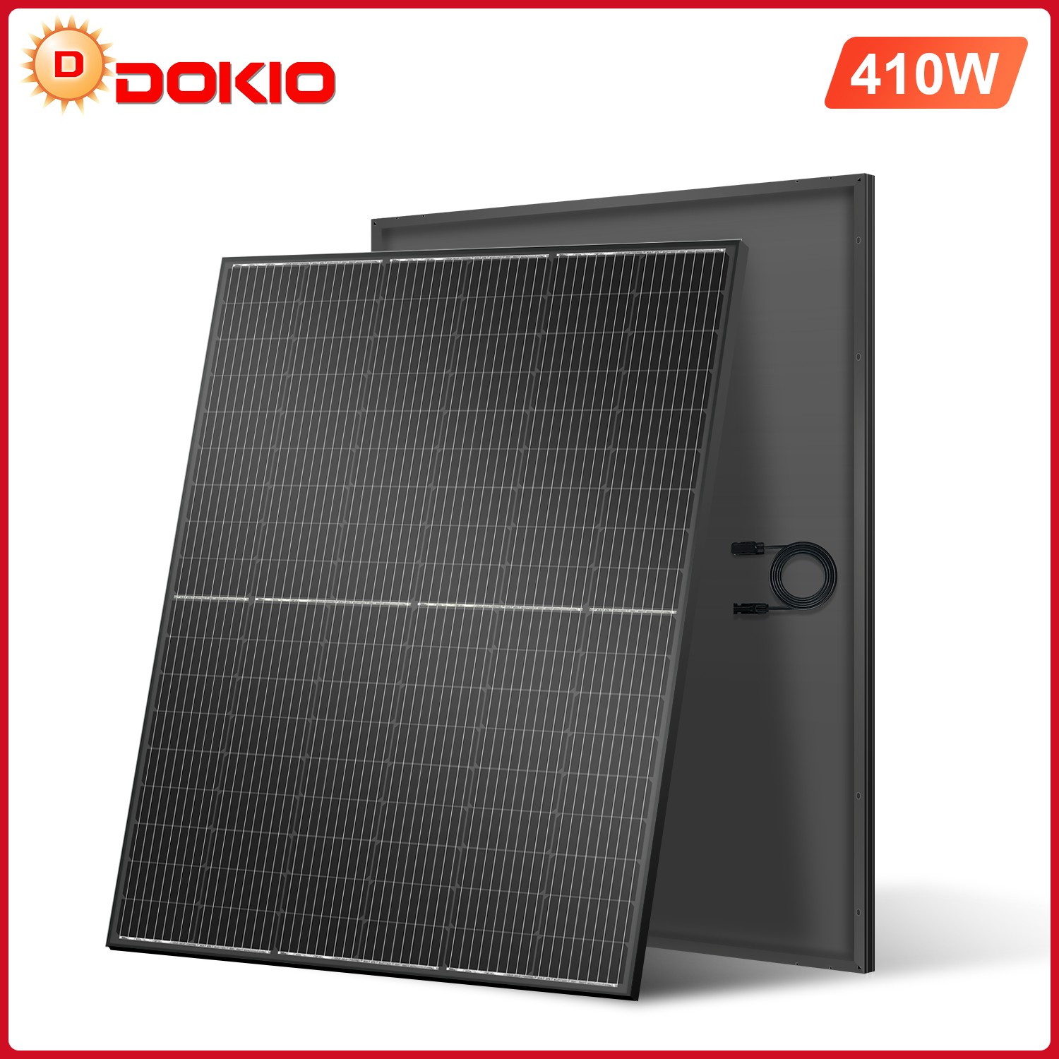 DOKIO 400W Monocrystalline Rigid Solar Panel High-efficiency off-grid systems