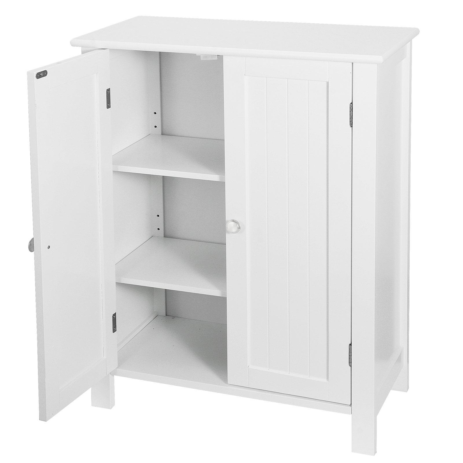 Bathroom Floor Storage Cabinet with 2 Adjustable Shelf Free Standing Kitchen