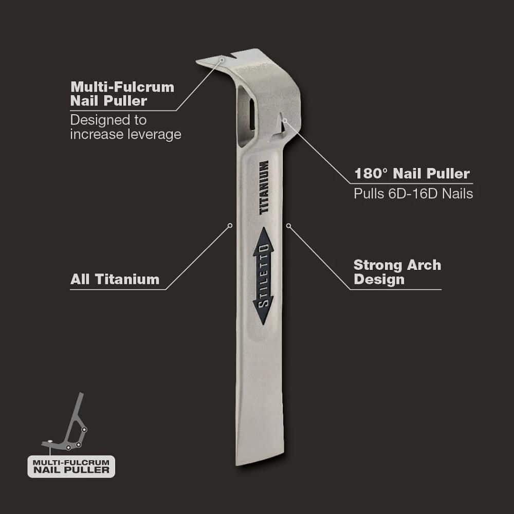 STILETTO 7.5 In. Titanium Multi-Functional Glazer Bar