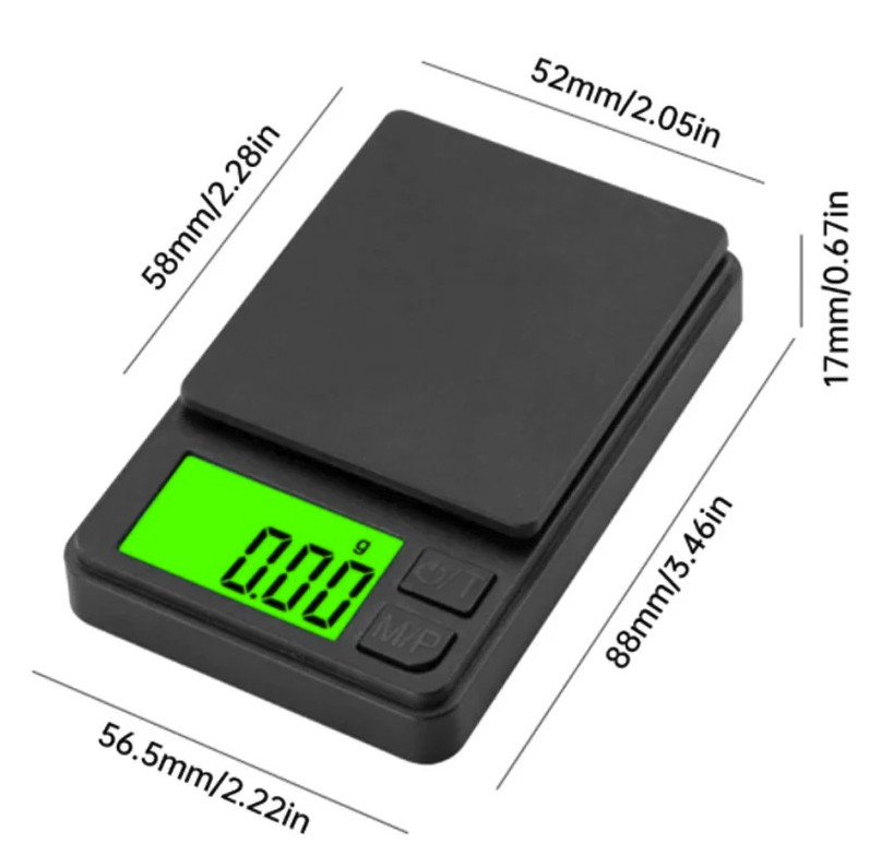1pc Digital Pocket Scale 1000g 0.1g Mini Gram Jewelry Food Scale – NEW
