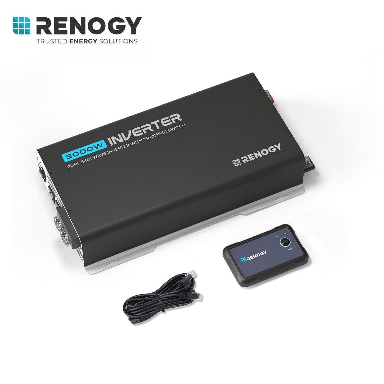 Renogy PUH 12V 3000W 2000W 1000W Pure Sine Wave Inverter W/ UPS Transfer Switch