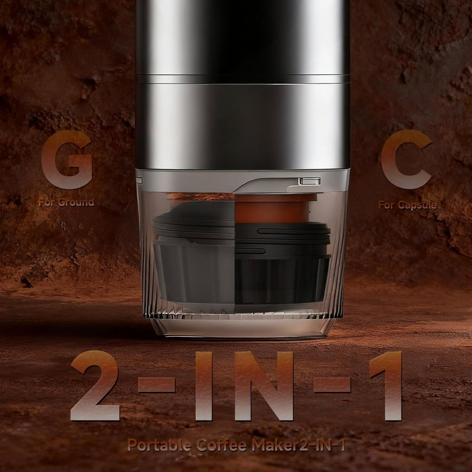 Portable Coffee Maker with 7500mAh Battery – Ideal for Travel & Camping