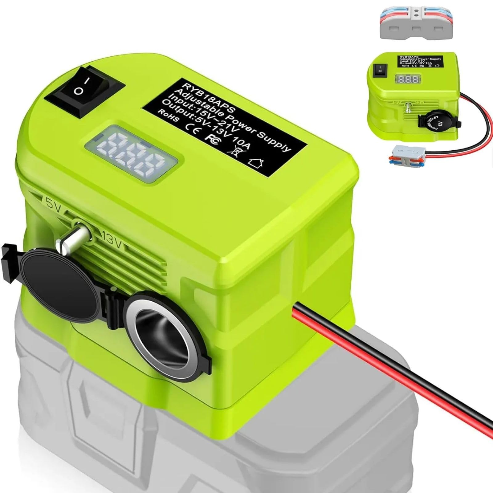 Adapter for Ryobi 18V to 12v Step Down,for Power Wheel Battery DIY Converter …