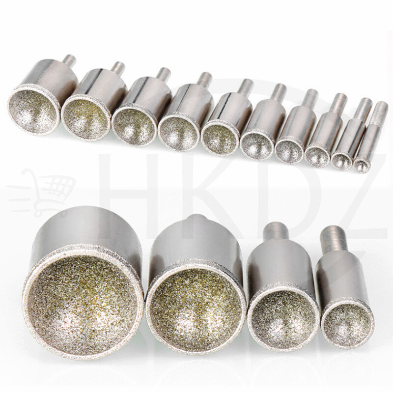 Diamond Burr Grinding Bit Burr Polishing Concave Bead Shaping Rotary Tool 3-25mm