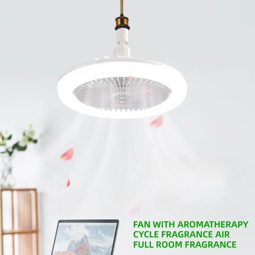 Rotatable 3in1 Ceiling Fan Remote Control Lighting Lamp Base Bedroom Living Room