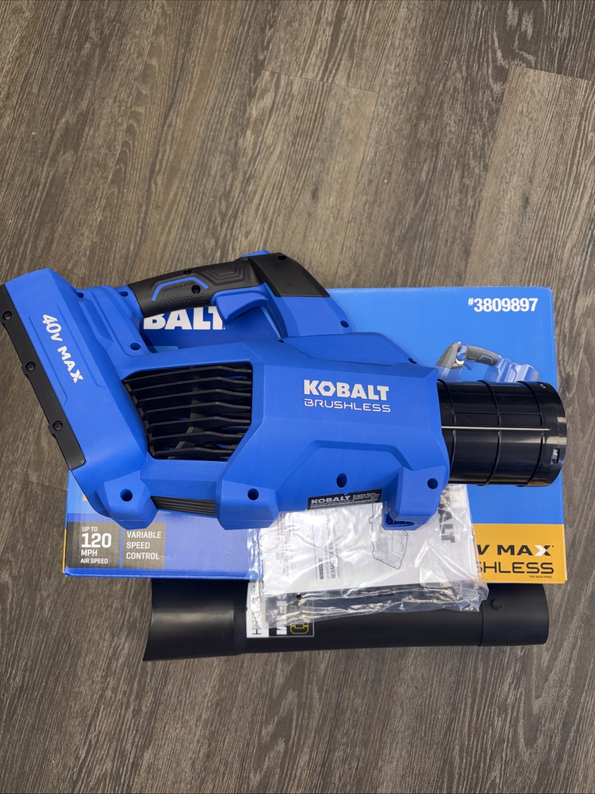 NEW Kobalt 40V Max Brushless Leaf Blower 520CFM KLB 1040B-03 BARE TOOL ONLY