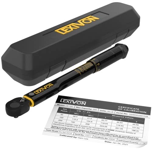 Inch Pound Torque Wrench 1/4-Inch Drive | 20~200 in 1/4″DR. 1.67~16.67 FT-LB