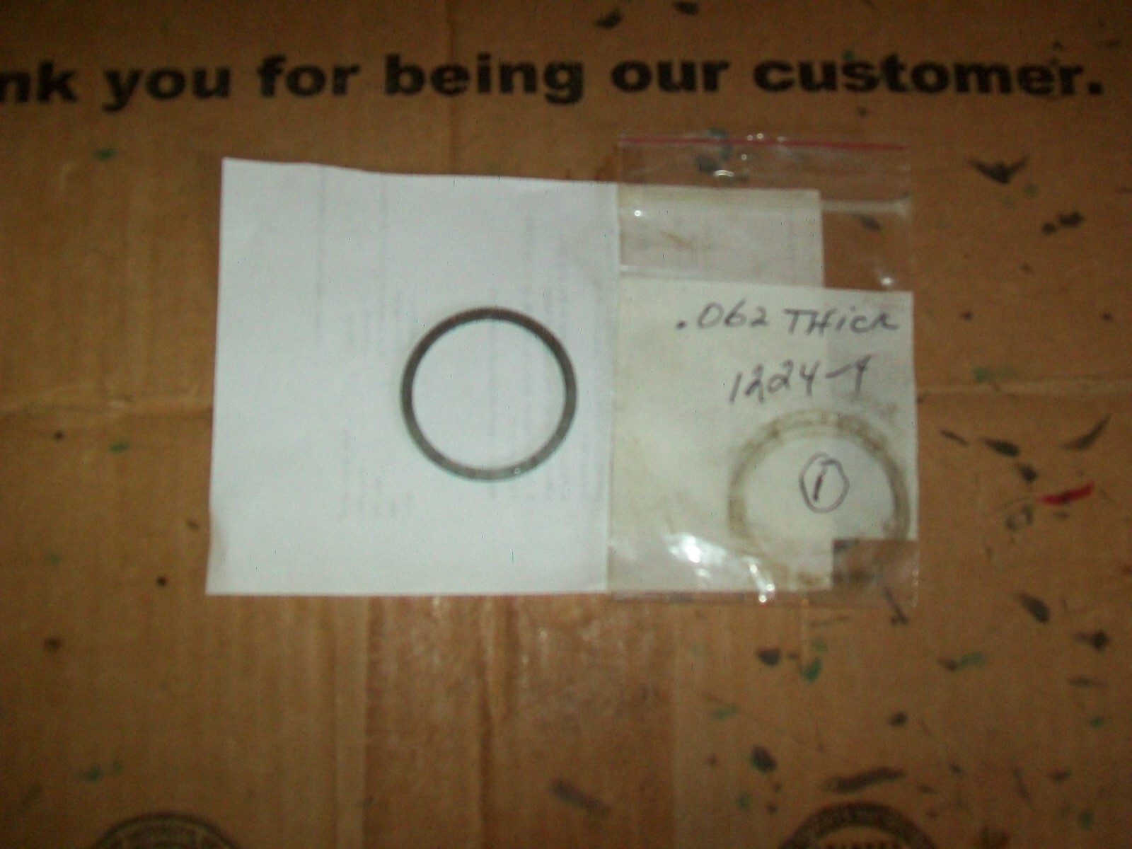 1 Of Bolens 1224-4 .062 Thick Shim OEM Part Fits Tuffy Tiller Model 12156