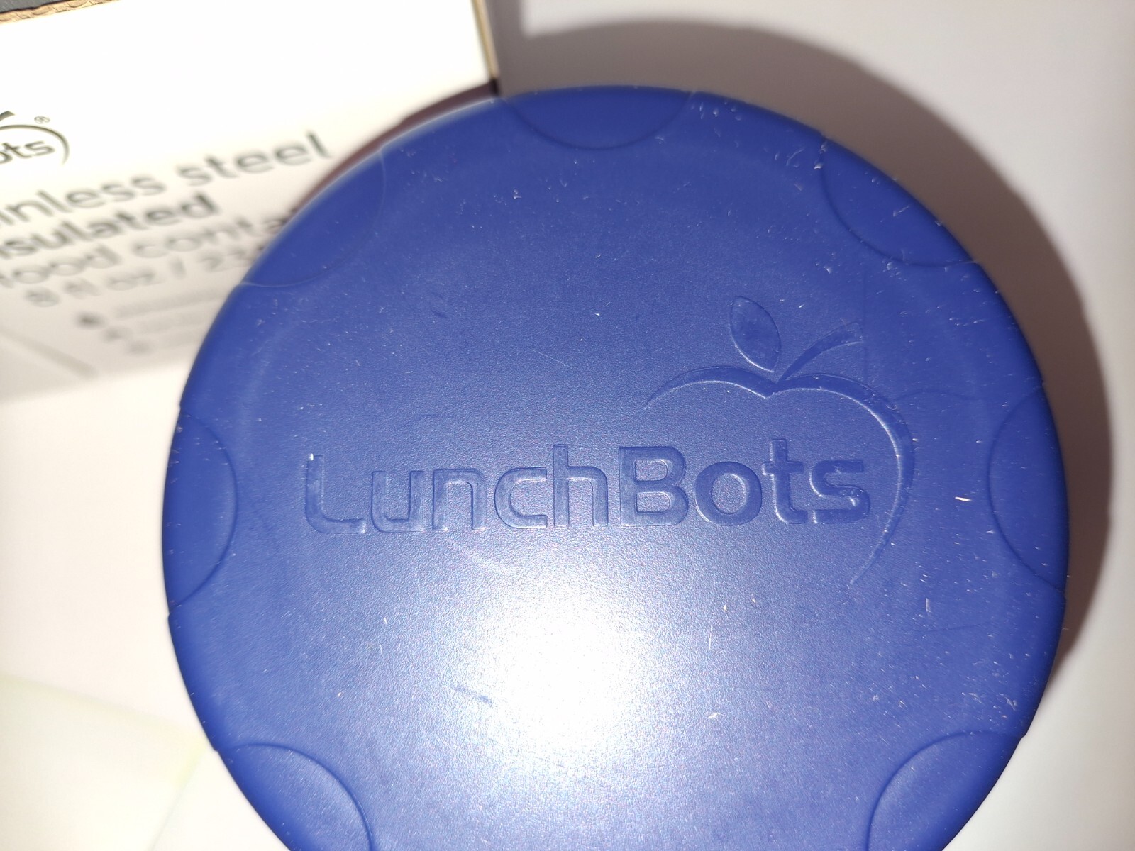 8oz Pink or Blue Dots Jar LUNCH BOTS Triple Insulated Hot/Cold Container Thermos