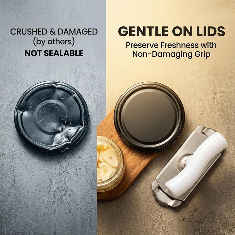 Jar Lid Bottle Opener Can Adjustable Remover Stainless Steel Twist Off Grip Easy