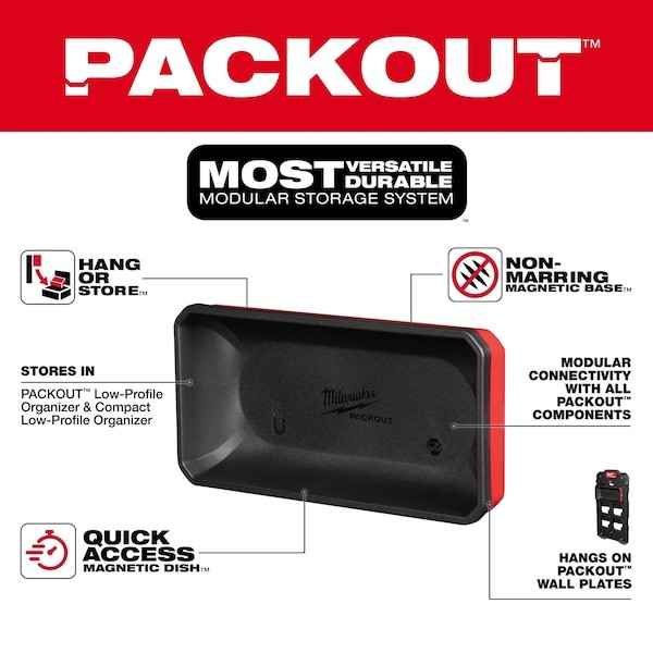 Milwaukee Tool 48-22-8071 Packout Large Magnetic Bin