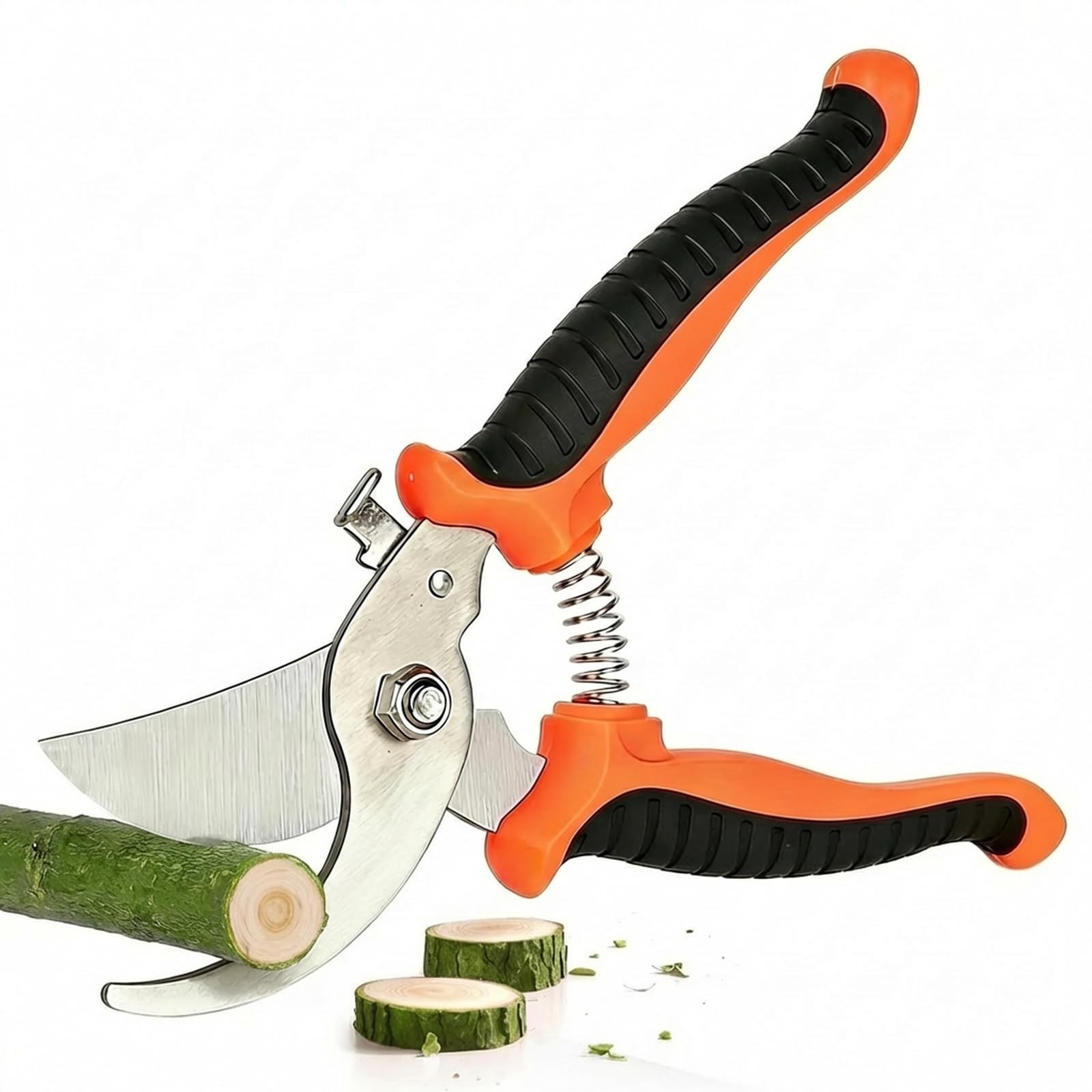 Premium 7.5IN Garden Pruners Effortless Stainless Steel Shears for Shrubs