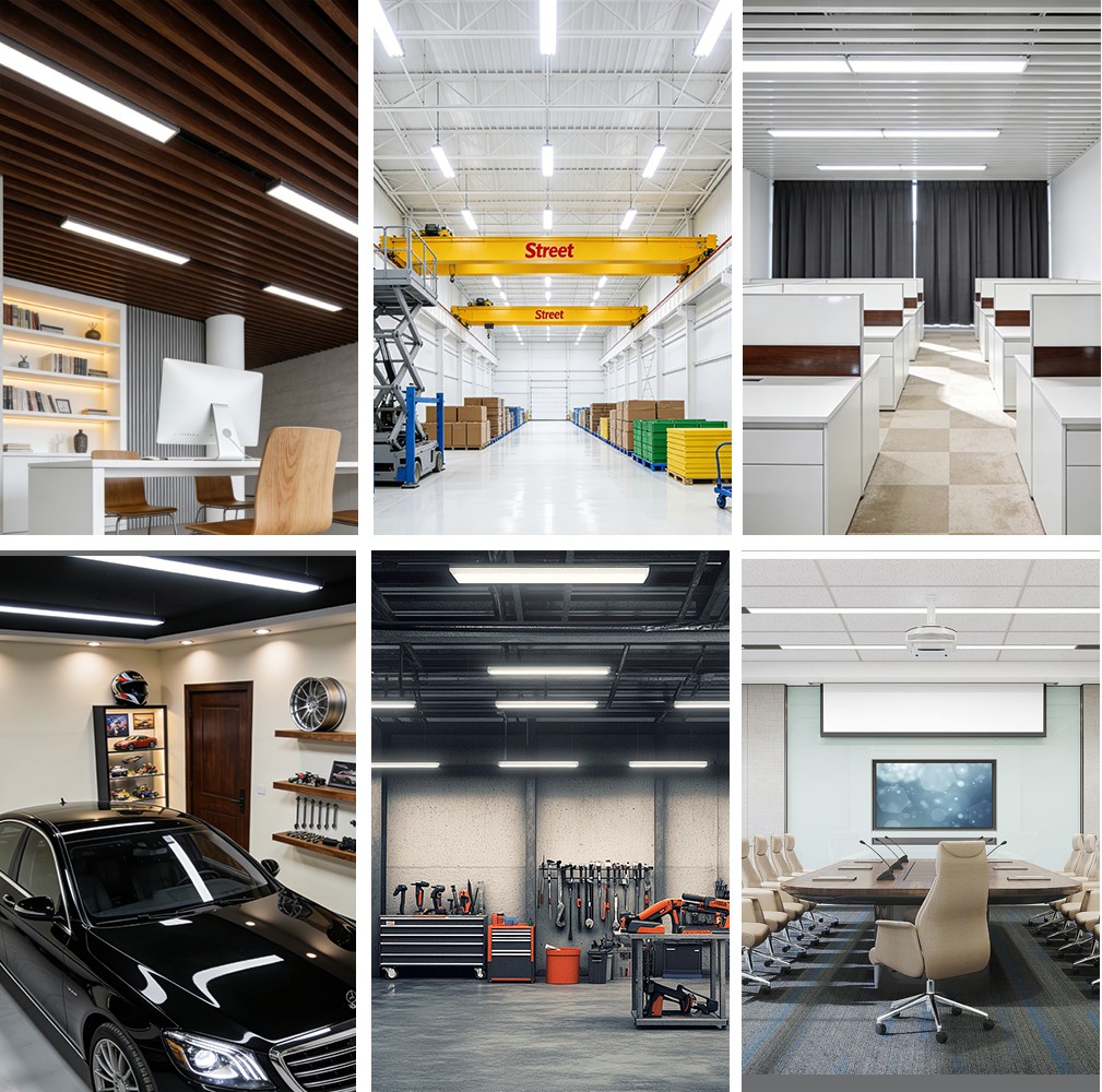 T8 2ft 3ft 4ft 5ft 6ft 8ft LED Shop Light Fixture 6500K Garage Tube Light Bulbs