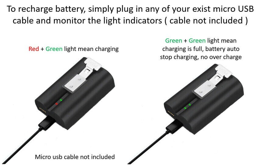 Rechargeable Battery Pack For Ring Video Doorbell 2 Spotlight Camera USA V4