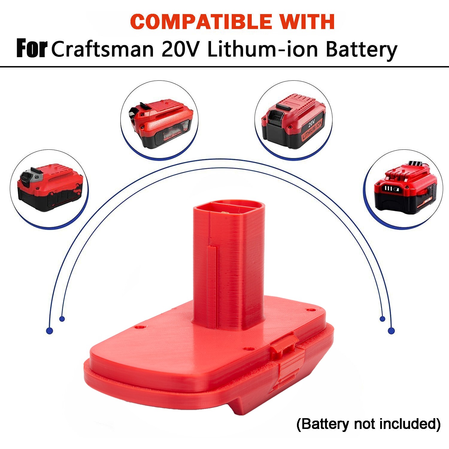 Adapter For Craftsman 20V Li-Ion Battery To Fits Craftsman 19.2V Power Tools US