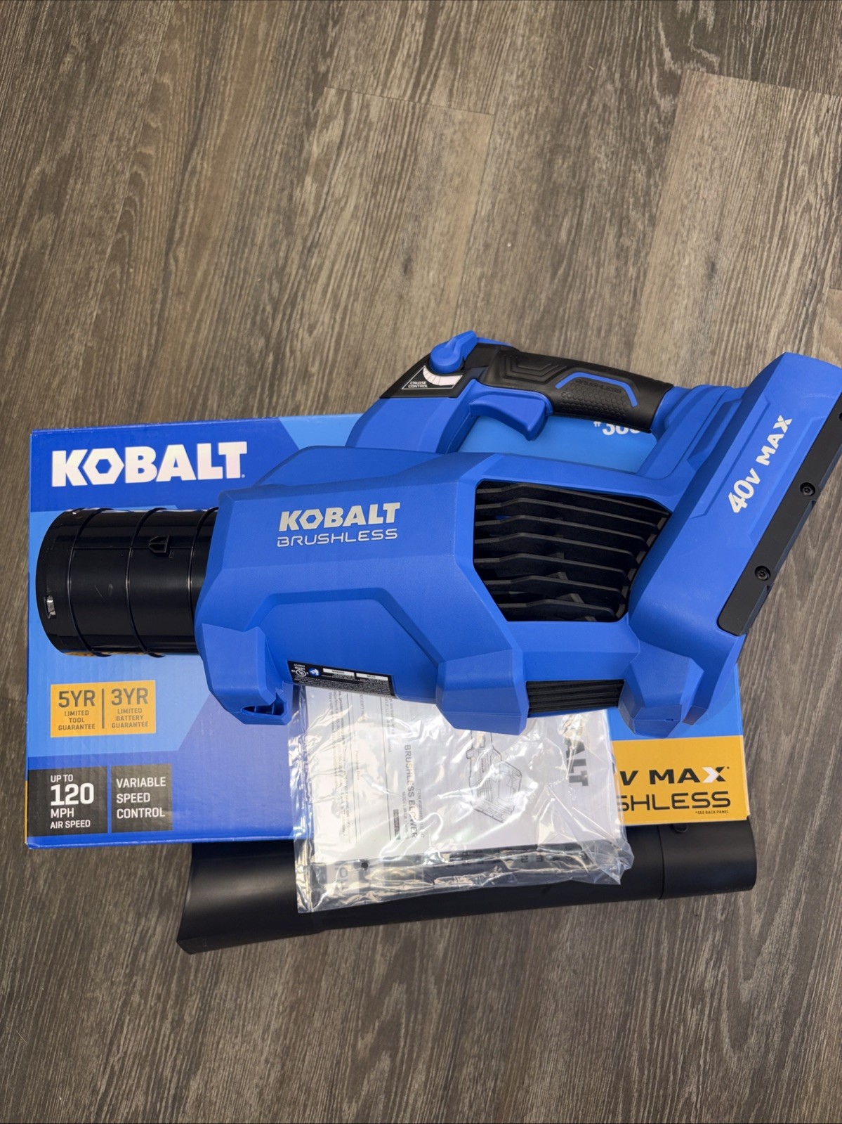 NEW Kobalt 40V Max Brushless Leaf Blower 520CFM KLB 1040B-03 BARE TOOL ONLY