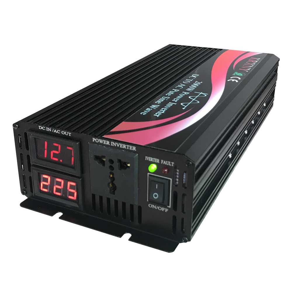 1000W 1500W 2000W Off Grid Pure Sine Wave Power Inverter 12V 24V DC to 230V AC