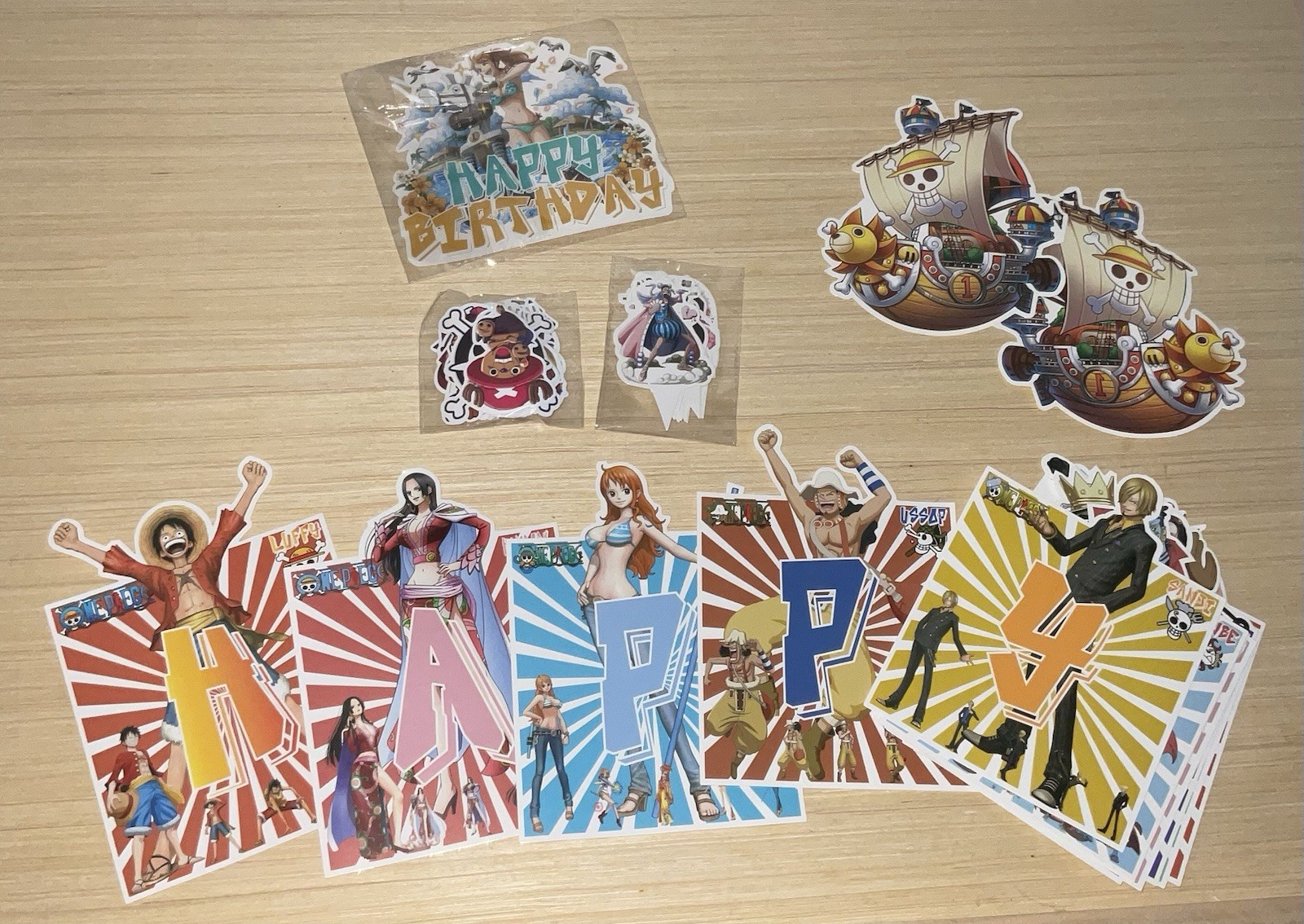 Anime “One Piece” Birthday Decorations – 190 PCS