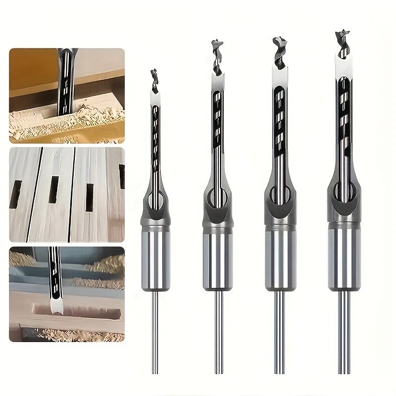 Woodworking Square Hole Drill Bit Set – Durable for Wood Drilling Projects