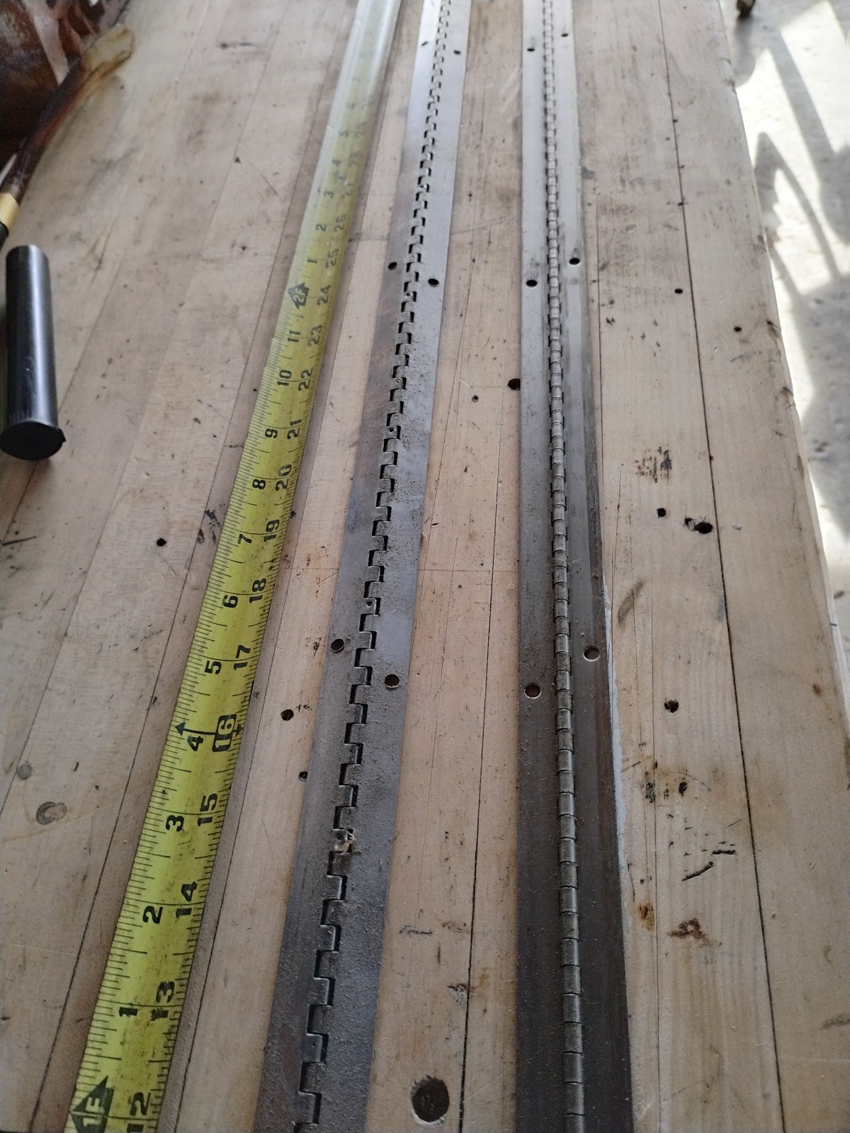 (2) 1″ x 56″ Continuous Piano Hinge Unfinished Stainless Steel