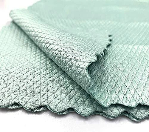 10× Fish Scale Microfiber Polishing Cleaning Cloth Towels Rags Window Glass Car