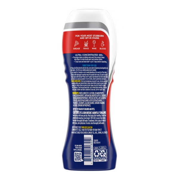 “OxiClean Max Force Gel Stain Remover Stick – 6.2 fl oz: Phosphate-Free